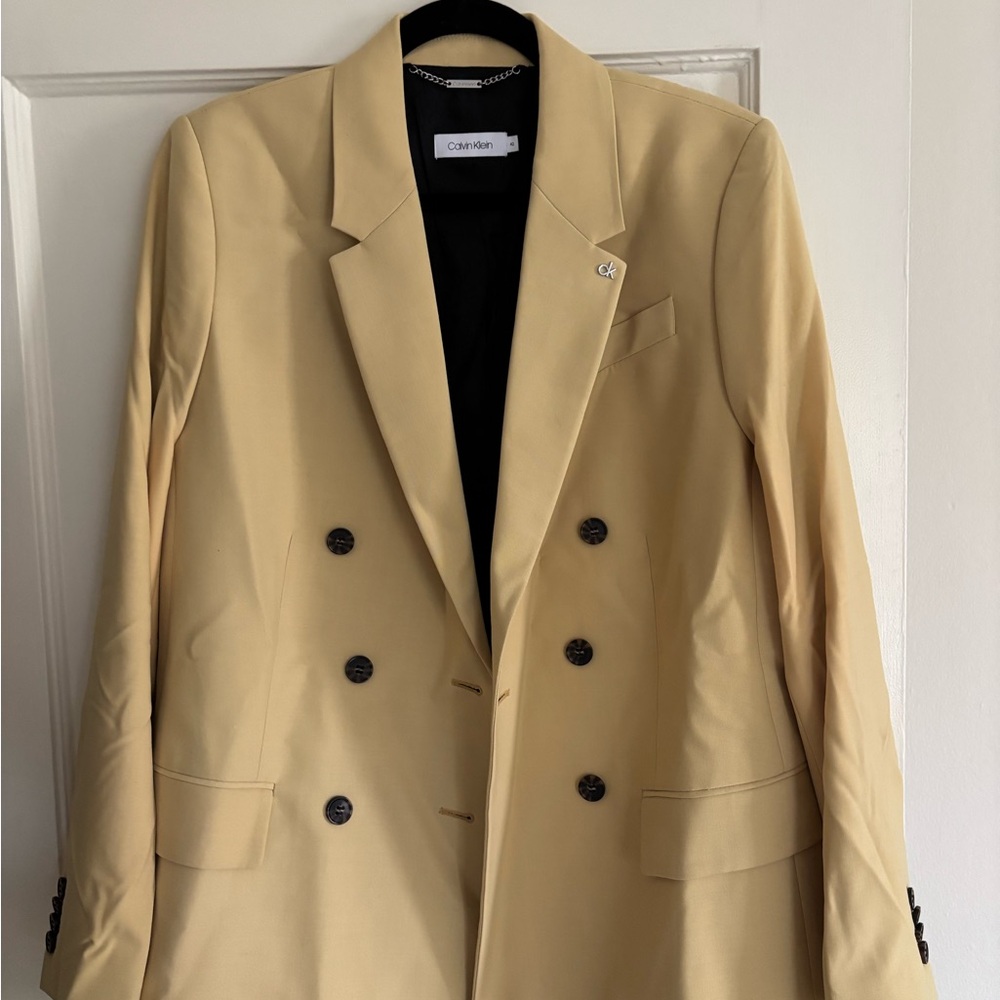 Calvin Klein Yellow Blazer